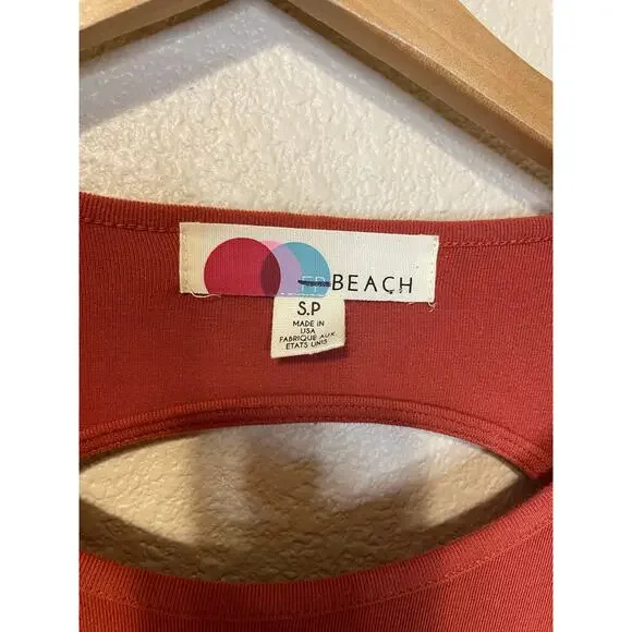 Free People Beach Burnt Orange Long Sleeve Backless Body-Con Maxi Dress Small - Picture 3 of 11